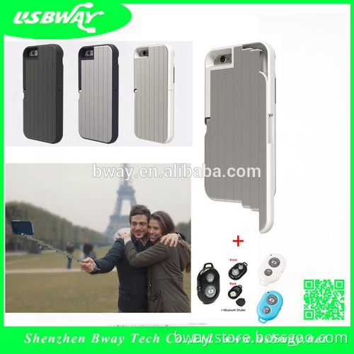 2016 stikbox case selfie stick phone case bluetooth selfie stick for iphone77plus